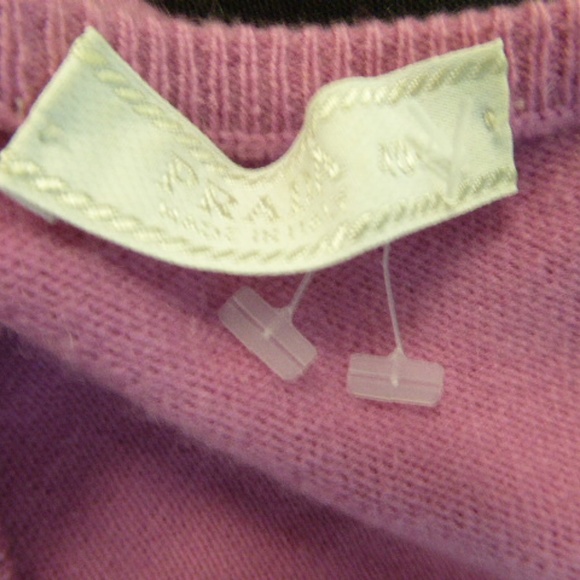 PRADA ITALY PINK CASHMERE SWEATER TOP I40 M - Picture 4 of 4